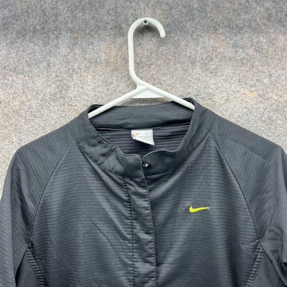 Nike Jacket Youth Medium Black FitDry Running Full Zip Lightweight Training - Picture 9 of 10